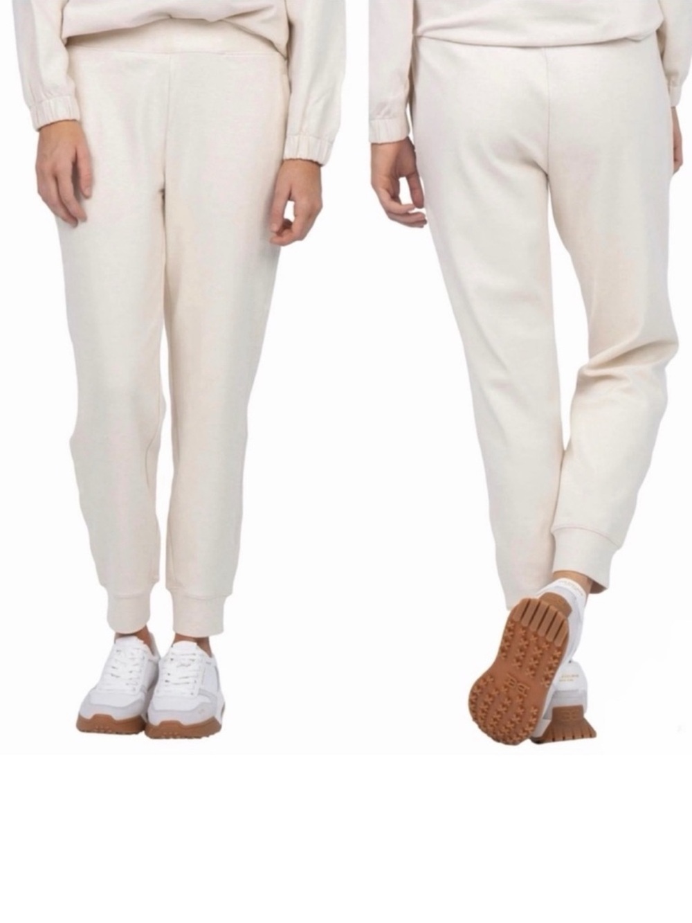 Eberjey Luxe Sweats Jogger Size XL NWT Botanical Oat Neutral Athleisure Comfort